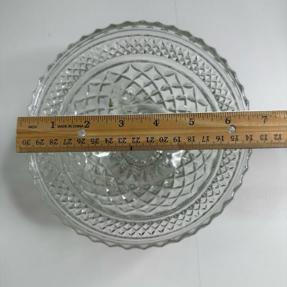 Vintage Wexford Candy Dish Bowl by Anchor Hocking 6 5/8 inch Footed - Picture 8 of 11